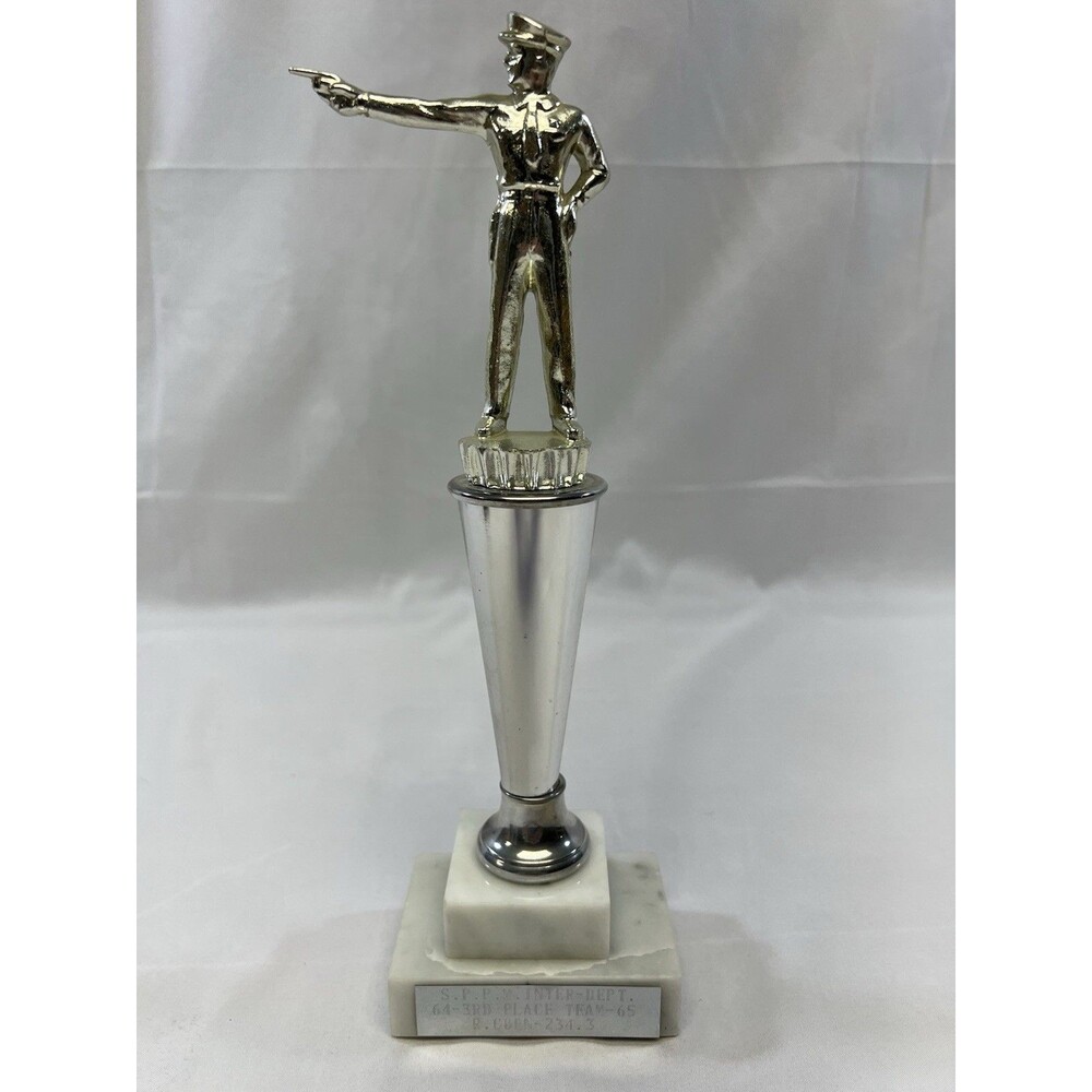 Vintage 1964-1965 S.P.P.D Inter-Department Shooting Matches Team Trophy